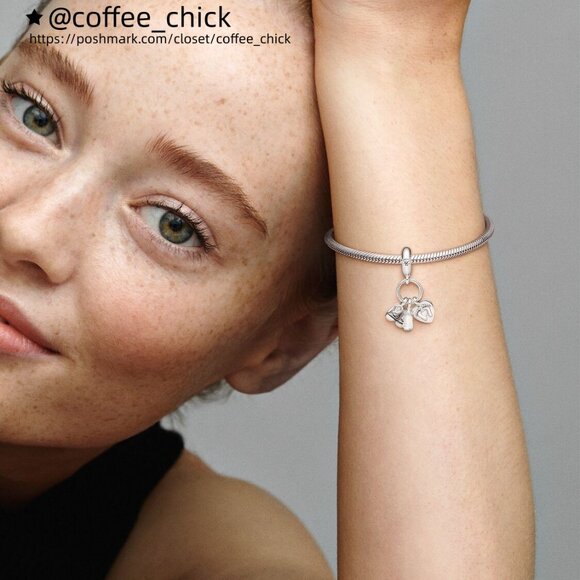 Pandora Baby Bottle & Shoes Dangle Charm - Picture 5 of 6